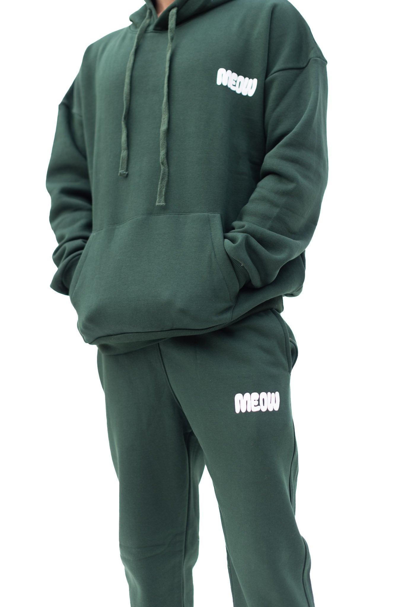 Green Meow Joggers