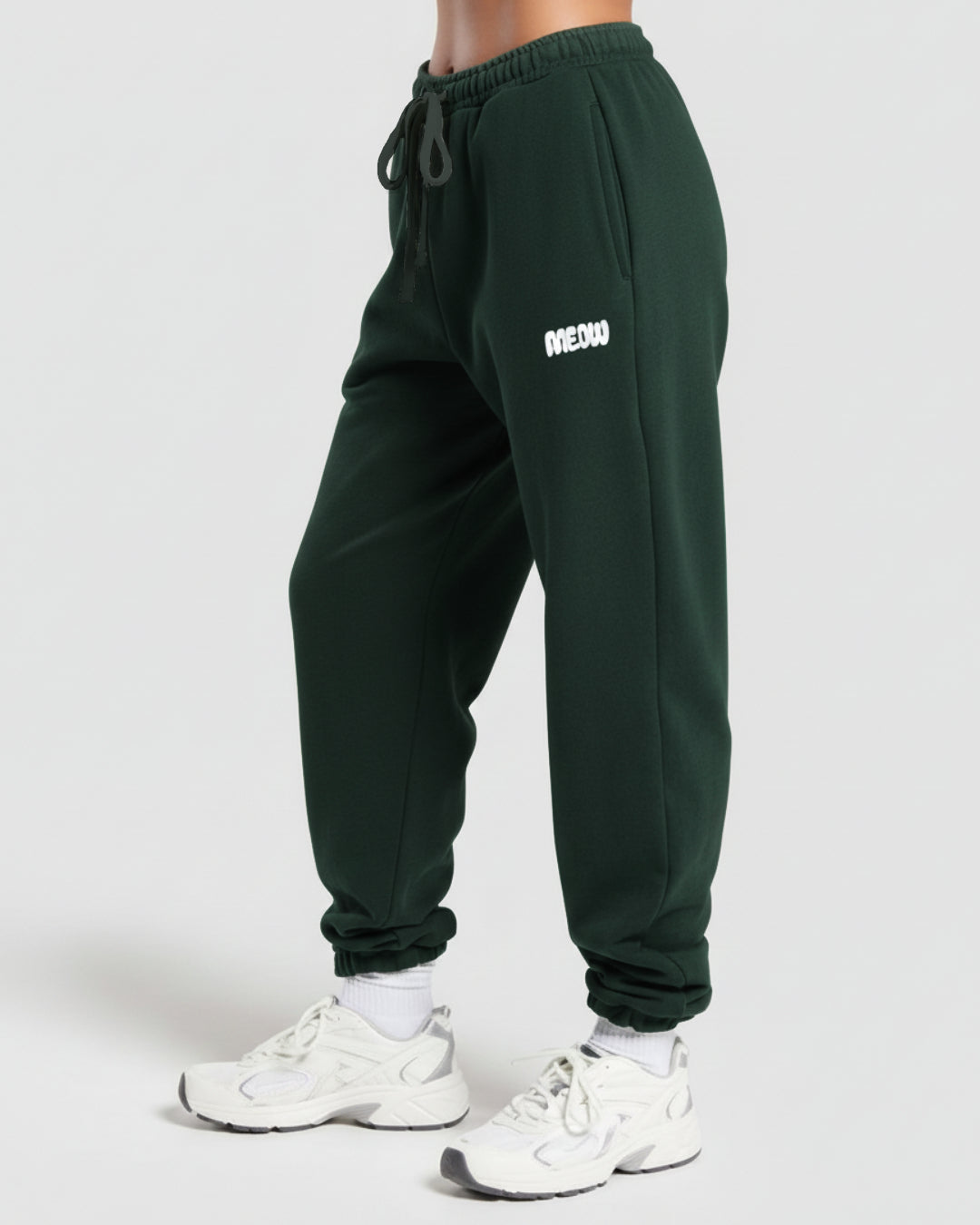 Green Meow Joggers